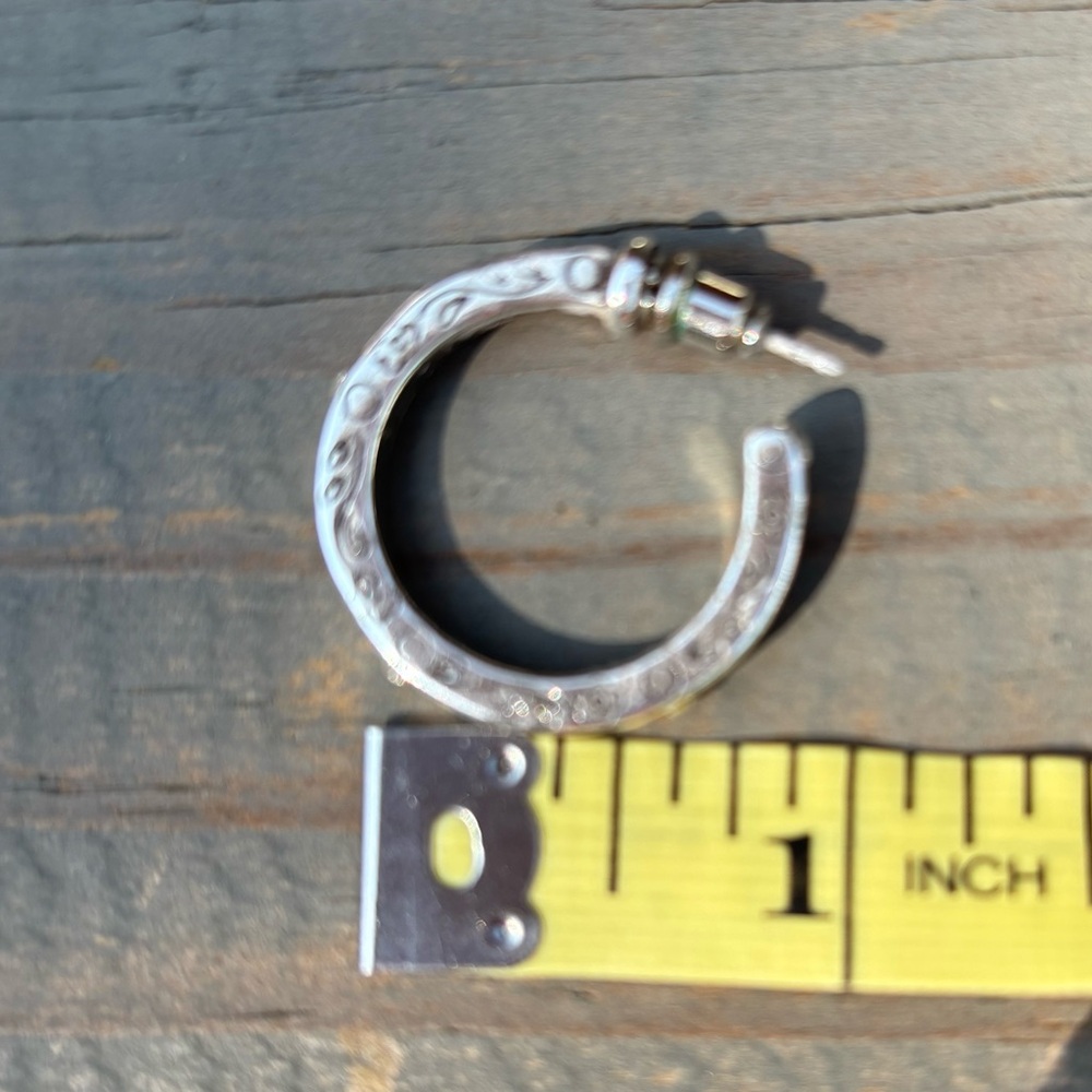 Brighton silver hoop earrings - Picture 5 of 5